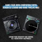 RANE FOUR Stems DJ Controller with 4 Decks, 8.5" Jog Wheels with Displays, Mixer with Internal FX, Serato DJ Pro and Pitch ‘n Time Included