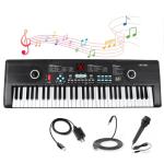 61 keys keyboard piano, Electronic Digital Piano with Built-In Speaker Microphone, Portable Keyboard Gift Teaching for Beginners, electric piano for kids