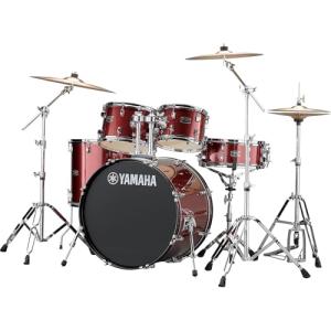 Yamaha Rydeen 5pc Shell Pack with 22" Bass Drum, Burgundy Glitter