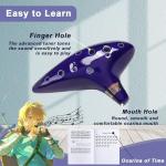 Zelda Ocarina 12 Holes Alto C Tone with Song Book (Songs From the Legend of Zelda) Ocarinas is a Great Christmas Gift for Festival Gift - Tiny Ocarina Instrument with Display Stand Protective Bag