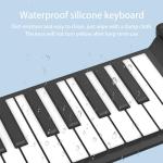 88Keys Roll Up Piano, MARVTOWN Portable Fordable Rechargeable Hand Roll Keyboard Piano, 108 Rhythms, 128 Tones,Waterproof electric Keyboard Piano with MIDI Function, Best Gift for Kids and Beginners