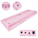 Vangoa VGK610 Piano Keyboard, 61 Mini Keys Portable Music Keyboard for Beginners with Microphone, 3 Teaching Modes, 350 Tones, 350 Rhythms, 30 Demos, Pink