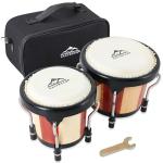 EastRock Bongo Drum 4” and 5” Bongos Drum Set for Adults Beginners Professionals Tunable Wood and Metal Drum Percussion Instruments with Tuning Wrench