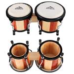 EastRock Bongo Drum 4” and 5” Bongos Drum Set for Adults Beginners Professionals Tunable Wood and Metal Drum Percussion Instruments with Tuning Wrench
