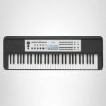 Yamaha YPT-380 61-Key Touch Sensitive Portable Keyboard, Grand Piano Sound, Acoustic Piano Touch with Power Adapter YPT380