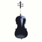 Vasitelan Full-Size Cello, Beginner Cello 4/4, Acoustic Cello Kit with Portable Bag, Bow, Bridge, Rosin, String Musical Instruments (Black)