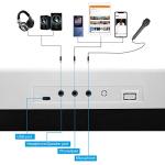 Hricane Keyboard Piano Lighted Keys for Beginner Adults Teens Kids, 61 Key Electronic Music Keyboard with Teaching Modes Powered by USB or Battery with LCD Display Microphone Headphone Jack