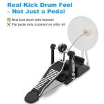 RVONE Electric Drum Set with Kick Hammer Pedal, Electronic Drum Kit for Kids Adult Beginner with 150 Sounds, 10" Cymbals, 4 Quiet Mesh Pads, all-in-one drum set with Throne, Headphones, Sticks