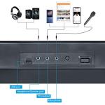 Hricane Keyboard Piano Lighted Keys for Beginner Adults Teens Kids, 61 Key Electronic Music Keyboard with Teaching Modes Powered by USB or Battery with LCD Display Microphone Headphone Jack