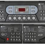 Hricane Keyboard Piano Lighted Keys for Beginner Adults Teens Kids, 61 Key Electronic Music Keyboard with Teaching Modes Powered by USB or Battery with LCD Display Microphone Headphone Jack