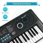 61 keys keyboard piano, Electronic Digital Piano with Built-In Speaker Microphone, Portable Keyboard Gift Teaching for Beginners, electric piano for kids
