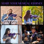 Ceciliec 16 Inch Acoustic Viola Set, Beginner Handmade Varnish Solid Wood Viola for Adults, Students, Musical Instrument Viola Set with Case, Bow, Rosin, Bridge and Strings,Purple