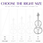 Ceciliec 16 Inch Acoustic Viola Set, Beginner Handmade Varnish Solid Wood Viola for Adults, Students, Musical Instrument Viola Set with Case, Bow, Rosin, Bridge and Strings,Purple