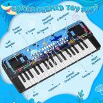 Upgraded 37 Keys Kids Piano Keyboard with Microphone Music Stand – Portable Musical Toys for Toddlers Ages 3 4 5 6 Boys Girls Birthday Gift - Black