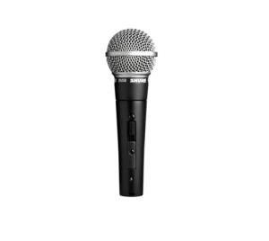 Shure SM58S Dynamic Vocal Microphone with On/Off Switch, Cardioid Pattern, Built-in Pop Filter, for Live & Studio Performance Mic for Singers, Speakers & Stage Use, Black