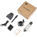 PROAR Studio Microphone, Professional Cardioid XLR Condenser Recording Mic Voice Over Kit with Desktop Stand for Music, Singing, Podcasting, and Vocal Streaming