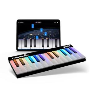 Gemini Sound PianoProdigy 24 Light-Up Key Learning Keyboard – Bluetooth MIDI Piano for Beginners, App-Guided Lessons for iOS/Android (Sound Plays Through Your Phone or Tablet, No Built-In Speaker)
