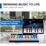 Gemini Sound PianoProdigy 24 Light-Up Key Learning Keyboard – Bluetooth MIDI Piano for Beginners, App-Guided Lessons for iOS/Android (Sound Plays Through Your Phone or Tablet, No Built-In Speaker)