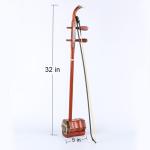 Beginner Chinese 2 Strings Violin, 32 inch Traditional National Instruments Erhu for Beginner Entry Level,Hand-Carved Ethnic Musical Instruments (Red rosewood)