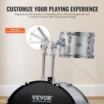 VEVOR Adult Drum Set, 5-Piece, 22 inches Complete Full Size Drum Kit with Bass Toms Snare Floor Drum Adjustable Throne Stands Cymbal Hi-Hat Pedal and Drumsticks, Beginner Drum Kit for Adults
