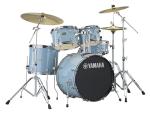 Yamaha Rydeen 5-Piece Drum Set With 20" Bass Drum, Floor Tom, 2 Toms With Ball Clamp And Wood Snare Drum, Gloss Pale Blue