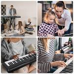 88 Key Piano Keyboard, Semi Weighted Electronic Digital Piano with Music Stand, Power Supply, Sustain Pedal, Bluetooth, Stand, MIDI, for Beginner Professional at Home, Stage