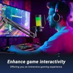 TONOR Gaming Microphone Set with Boom Arm, Vocal Condenser Microphone for PC with Stand, USB Mic with controllable RGB Light, One Tap Mute, Volume Control, for Discord, Twitch Streaming, TC310+