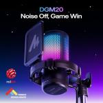 MAONO USB Gaming Microphone for PC, Noise Cancellation Condenser Mic with RGB Lights, Mute, Gain for Streaming, Recording, Podcast, Chat, Twitch, YouTube, Discord, Computer, PS5, PS4, GamerWave