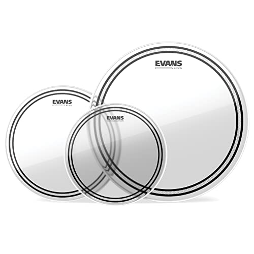 Evans EC2 SST Clear Drum Heads Pack 10/12/16
