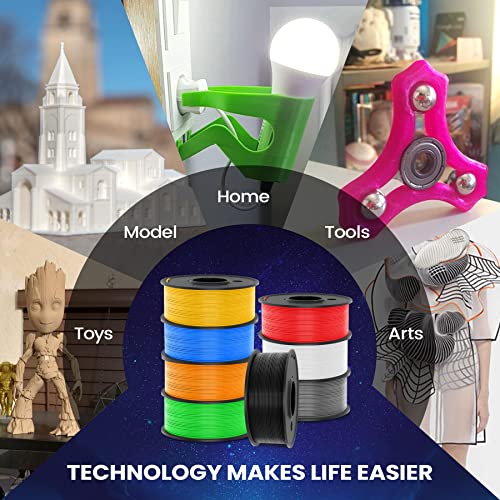 SUNLU 3D Printer Filament Bundle, 10 Colors