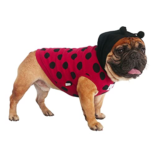 Ladybug Hoodie Costume for Dogs - Medium