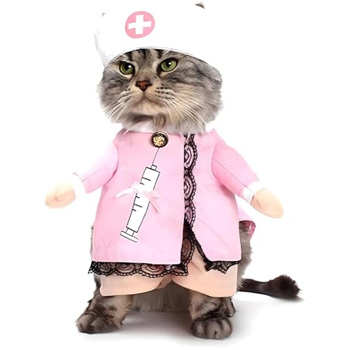 NACOCO Dog Cat Nurse Costume for Halloween