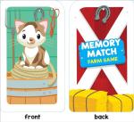 Farm Animal Memory Match Card Game for Kids