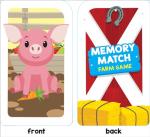 Farm Animal Memory Match Card Game for Kids