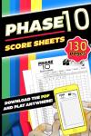 Phase 10 Score Sheets with Game Rules & Tips