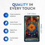 Stained Glass Tarot Cards with Foil Edges