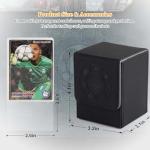 Arkeiliy Black Card Deck Box with Sleeves