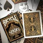 Bicycle 6 Deck Black and Gold Spades Set