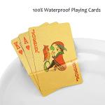 Waterproof Gold Poker Playing Cards for Parties