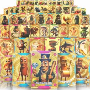 Italian Brainrot Gold Cards & Keychain Blind Box