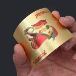 Waterproof Gold Poker Playing Cards for Parties