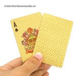 Waterproof Gold Poker Playing Cards for Parties
