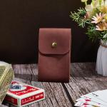Calfovera Leather Playing Card Case for Travel