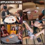 Calfovera Leather Playing Card Case for Travel