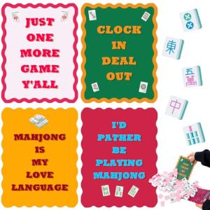 TRESSON Mahjong Shuffler Cards - Waterproof & Portable