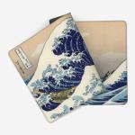 MTG Playmat with Rubber Base – Japanese Wave Design