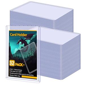 32 Hard Plastic Card Sleeves for Collectibles
