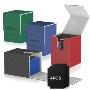 Mlikero 4-Pack Card Deck Boxes for TCGs