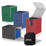 Mlikero 4-Pack Card Deck Boxes for TCGs