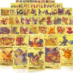 55 Pokémon Gold Card Pack Collection